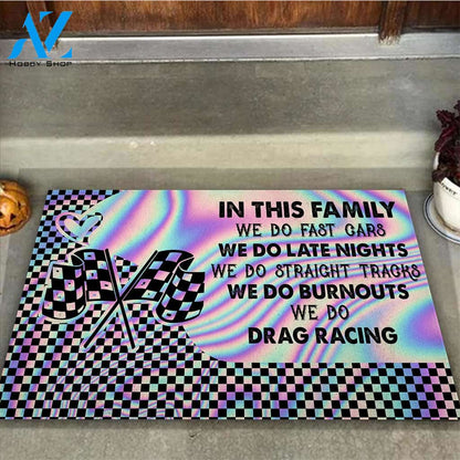 In This Family - Racing Doormat