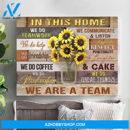 In This Home Wall Art Canvas