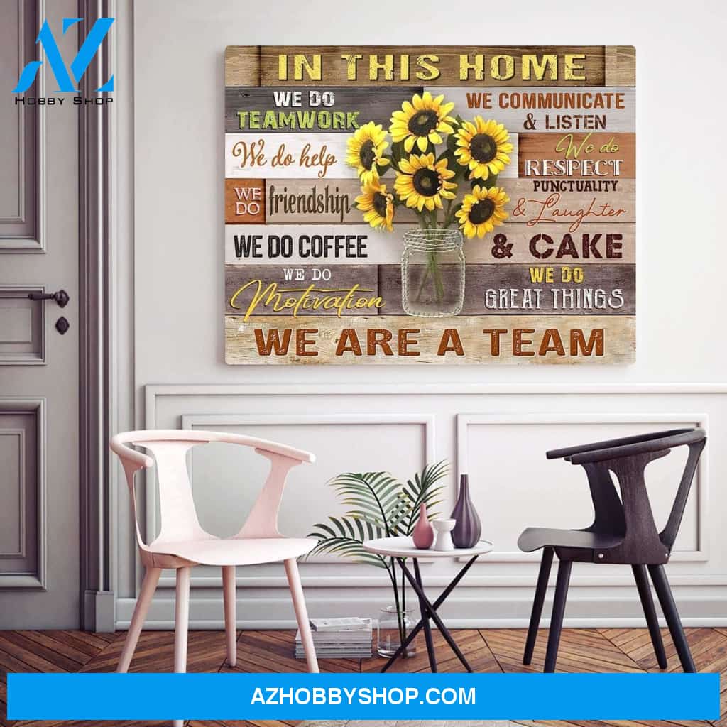 In This Home Wall Art Canvas