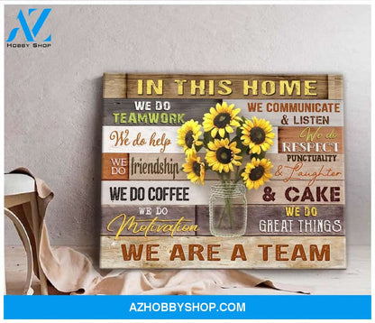 In This Home Wall Art Canvas