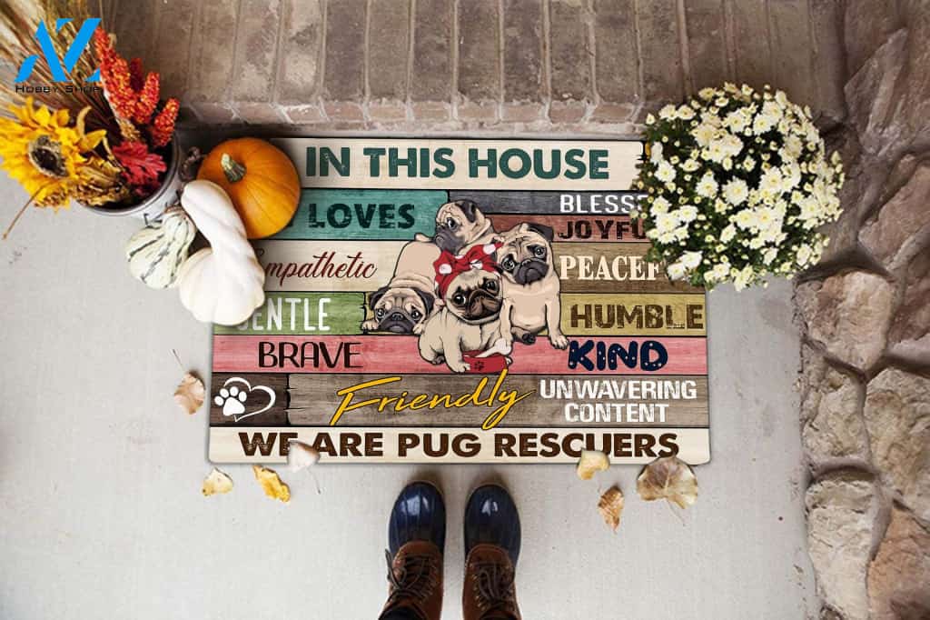 In This House We Are Bug Rescuers Doormat DM8 All Over Printed (6228)