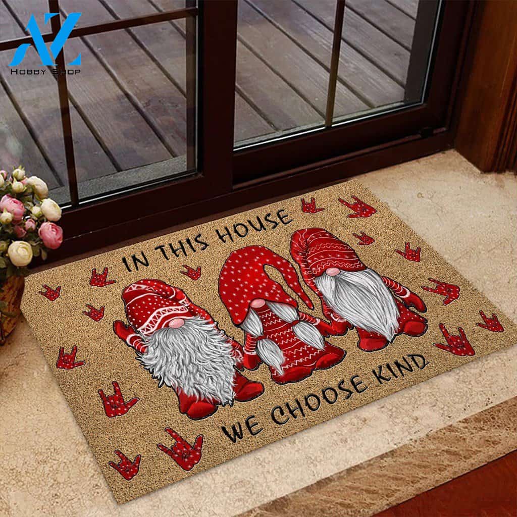 In This House We Choose Kind Doormat | Welcome Mat | House Warming Gift