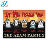 Personalized Gifts Decor For Family, In this house we love Custom Welcome Doormat
