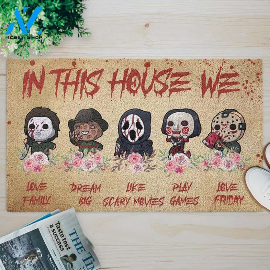 In This House We Love Doormat SK-DM01-Q133S01