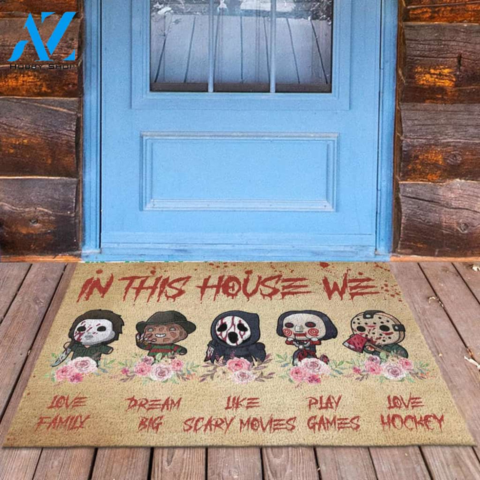In This House We Love Doormat SK-DM01-Q132S01