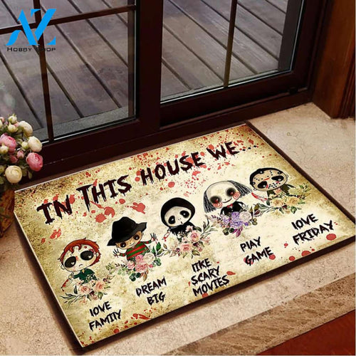 In this house we... | Welcome Mat | House Warming Gift
