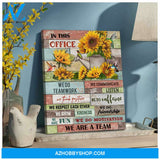 In this office Hummingbird Canvas Wall Art