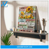 In this office Hummingbird Canvas Wall Art