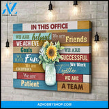 In this office we are a team - Canvas