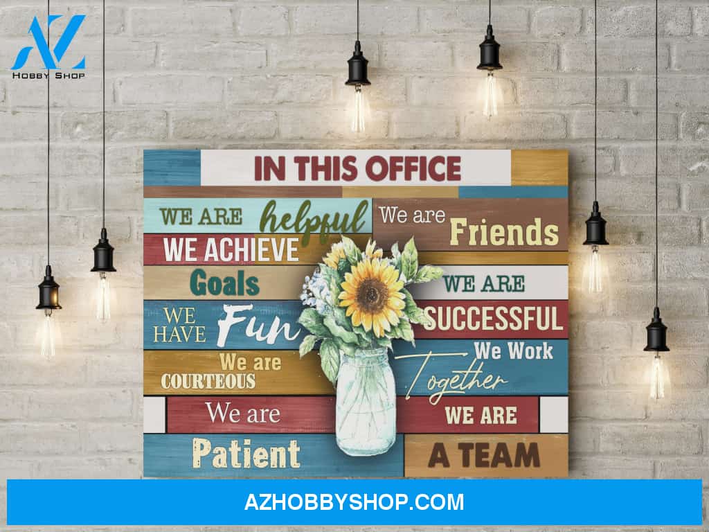 In this office we are a team - Canvas