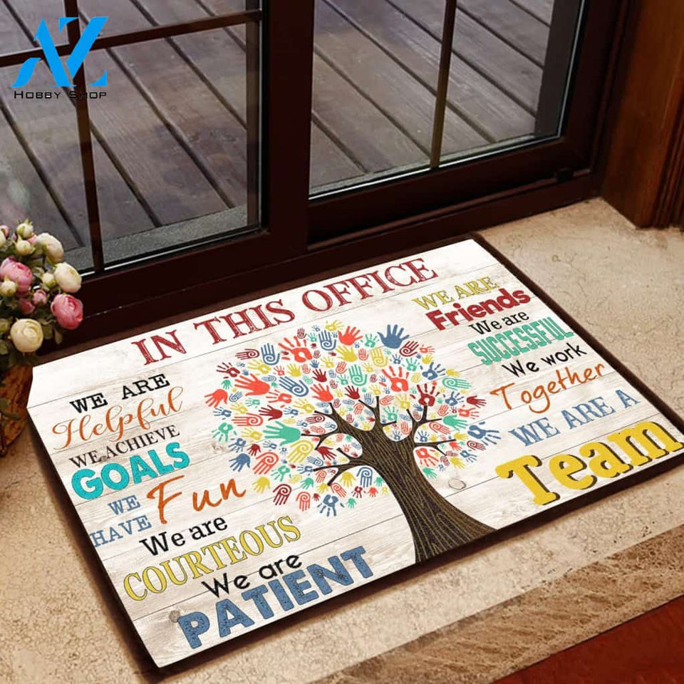 In This Office, We Are Helpful Doormat | Welcome Mat | House Warming Gift | Christmas Gift Decor