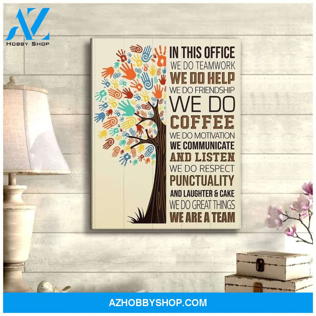 In This Office We Are Team Wall Art Canvas
