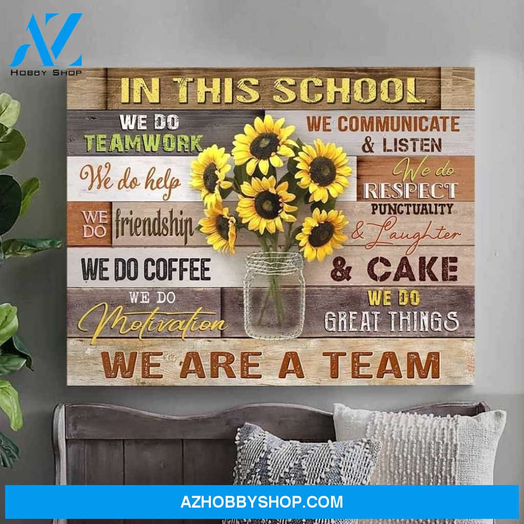 In This School Wall Art Canvas