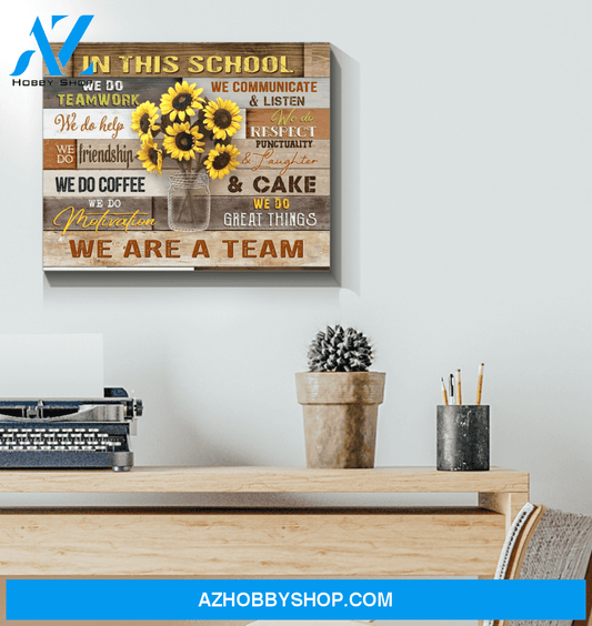 In This School Wall Art Canvas