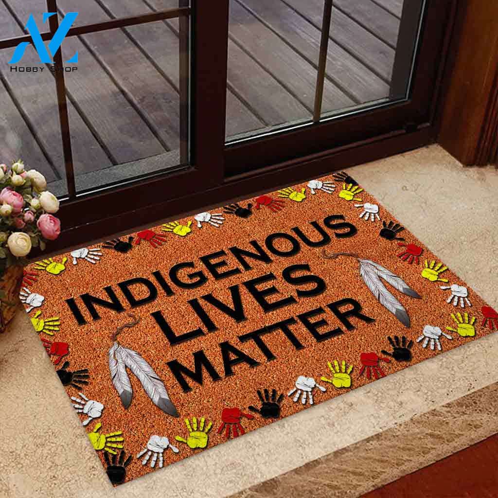 Indigenous Lives Matter Indoor And Outdoor Doormat Gift For Friend Family Decor Warm House Gift Welcome Mat