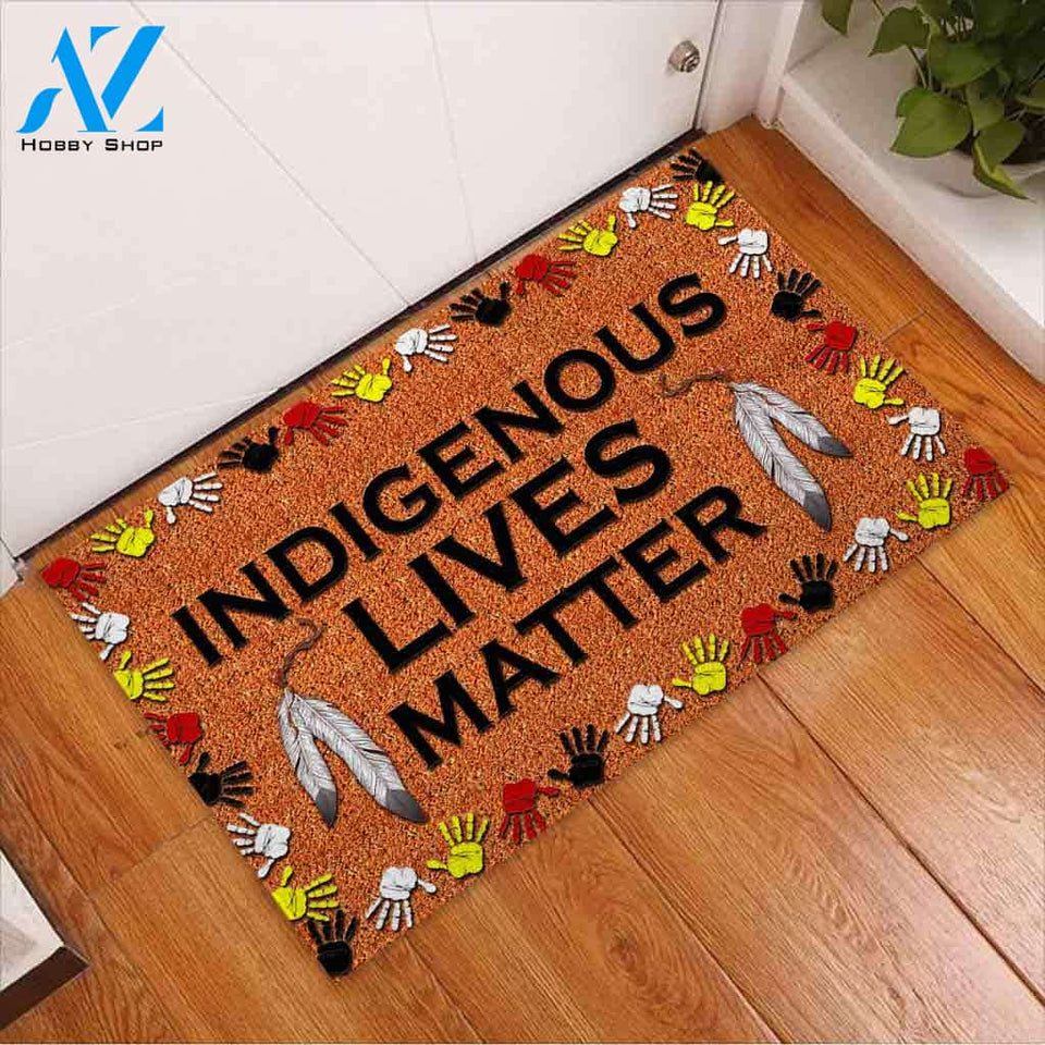 Indigenous Lives Matter Indoor And Outdoor Doormat Gift For Friend Family Decor Warm House Gift Welcome Mat