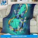 Infinity Butterflies Micro Fleece Blanket Home Decor Bedding Couch Sofa Soft And Comfy Cozy Gift For Butterfly Lover, Gift For Friend Family, Birthday Gift
