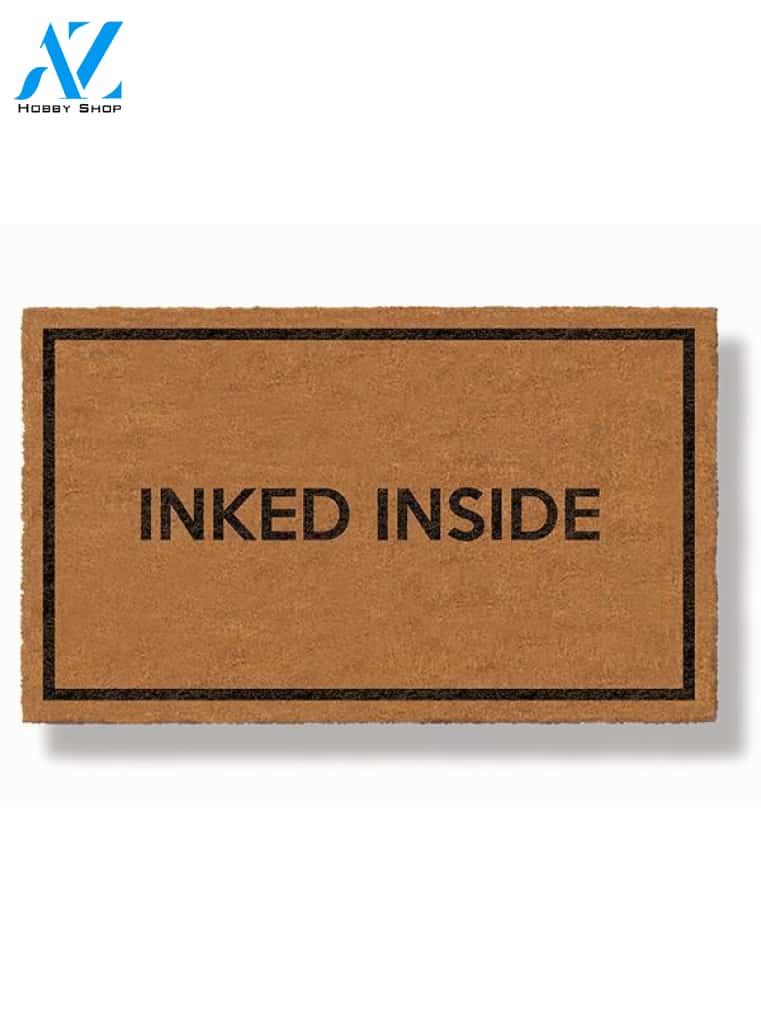 Inked Inside Doormat by Funny Welcome | Welcome Mat | House Warming Gift