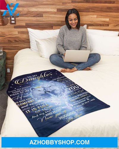 Inside This Blanket There Is Piece Mom To Daughter Fleece Blanket Gift For Daughter