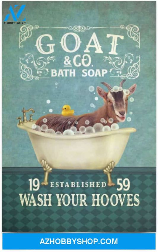 Inspiration Gift Goat Co Bath Soap Wash Your Hooves Established 1959 - Goat Bathroom
