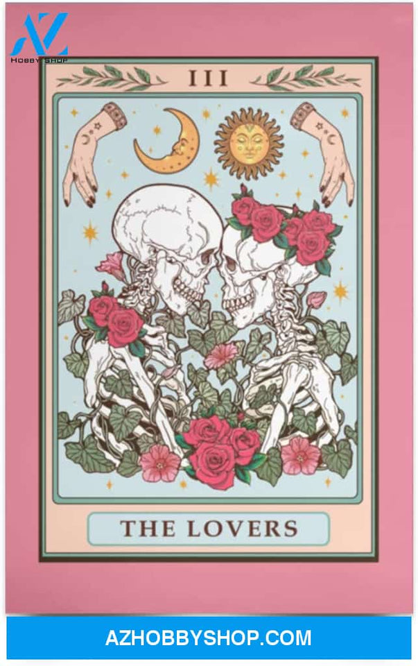 Inspiration Gift The Lovers Skeleton Embrace Couple With Roses