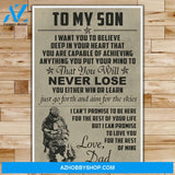 Inspirational Dad To Son - Army - English - Soldier 