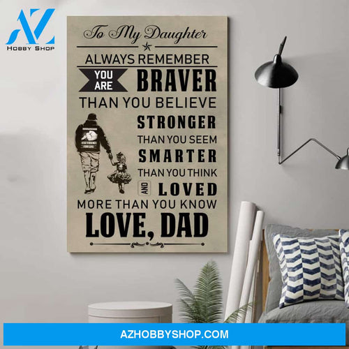 Inspirational Family Poster - To My Daughter