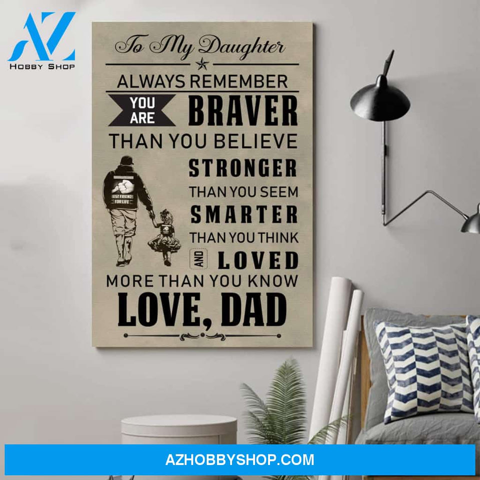 Inspirational Family Poster - To My Daughter