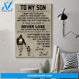 Inspirational Family Poster - To My Son