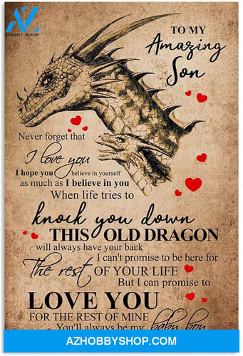 Inspirational Mom To Son Vertical Poster 