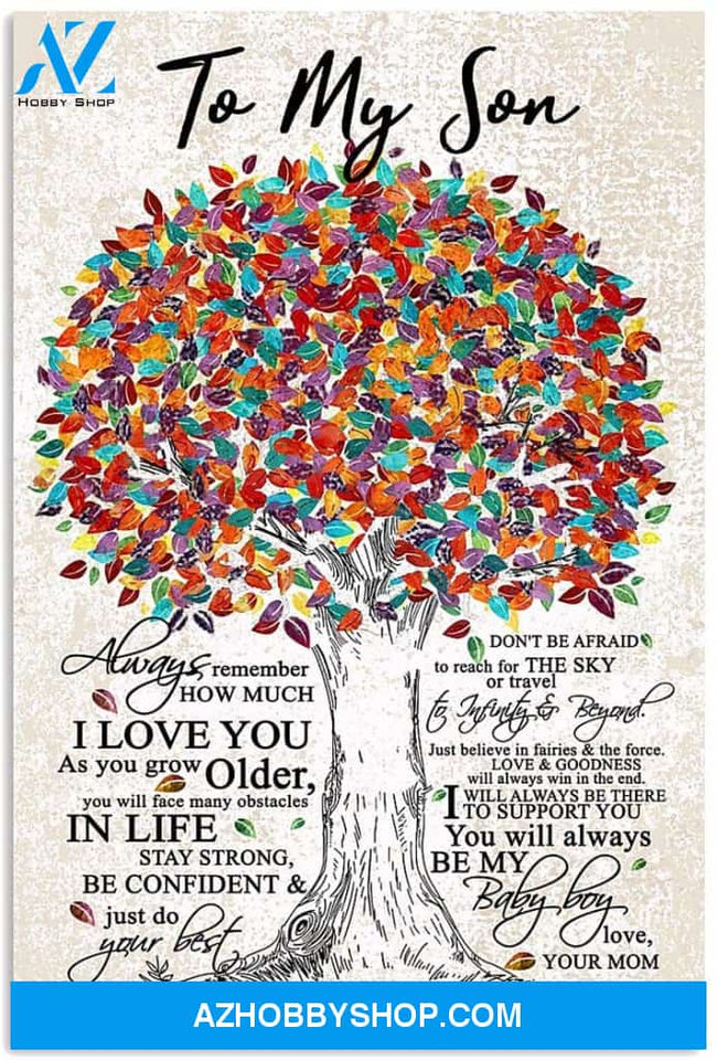 Inspirational Mom To Son Vertical Poster 