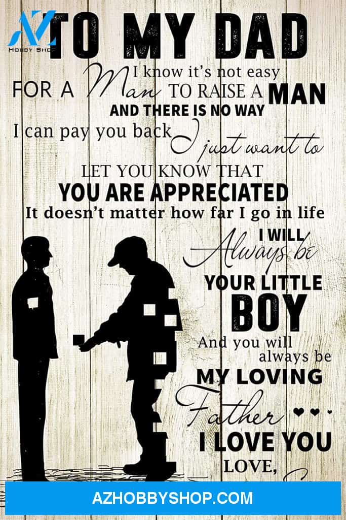 Inspirational Son To Dad Vertical Poster Best Gift For Dad Posters