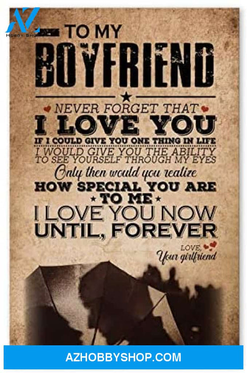 Inspirational To My Boyfriend Perfect Husband Gifts Posters