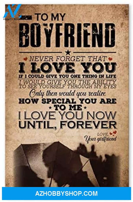 Inspirational To My Boyfriend Perfect Husband Gifts Posters