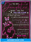 Inspirational To My Daughter Fleece Blanket 