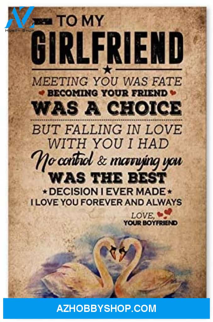 Inspirational To My Girlfriend For Wife Posters