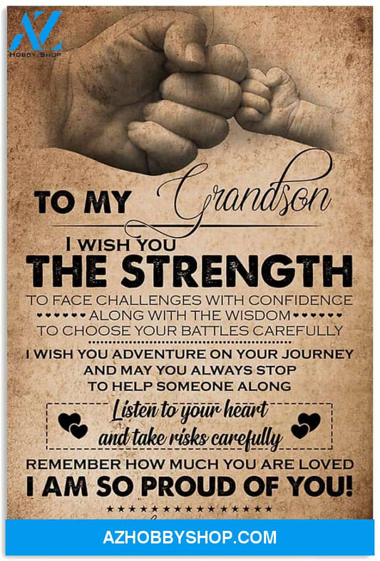 Inspirational To My Grandson - Grandpa Posters