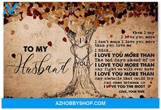 Inspirational To My Husband For Husband From Wife Posters