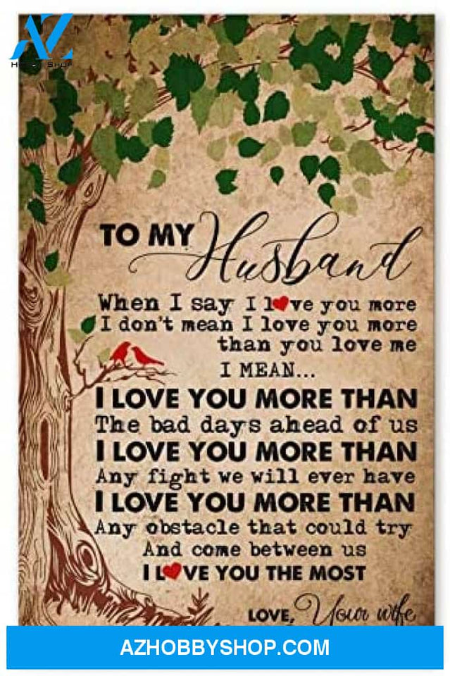 Inspirational To My Husband Gifts For Husband Birthday Posters