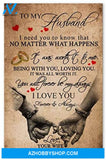 Inspirational To My Husband Gifts For Husband On Wedding Day Posters