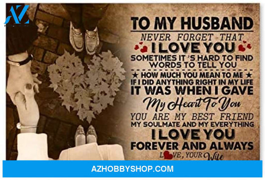 Inspirational To My Husband Gifts For Husband On Wedding Day Posters