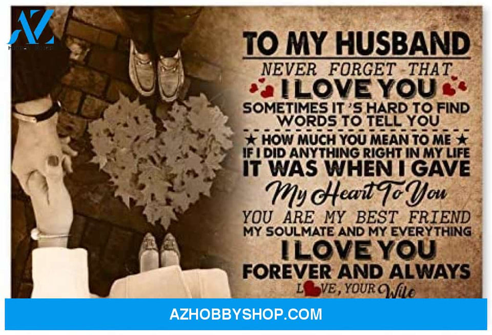 Inspirational To My Husband Gifts For Husband On Wedding Day Posters