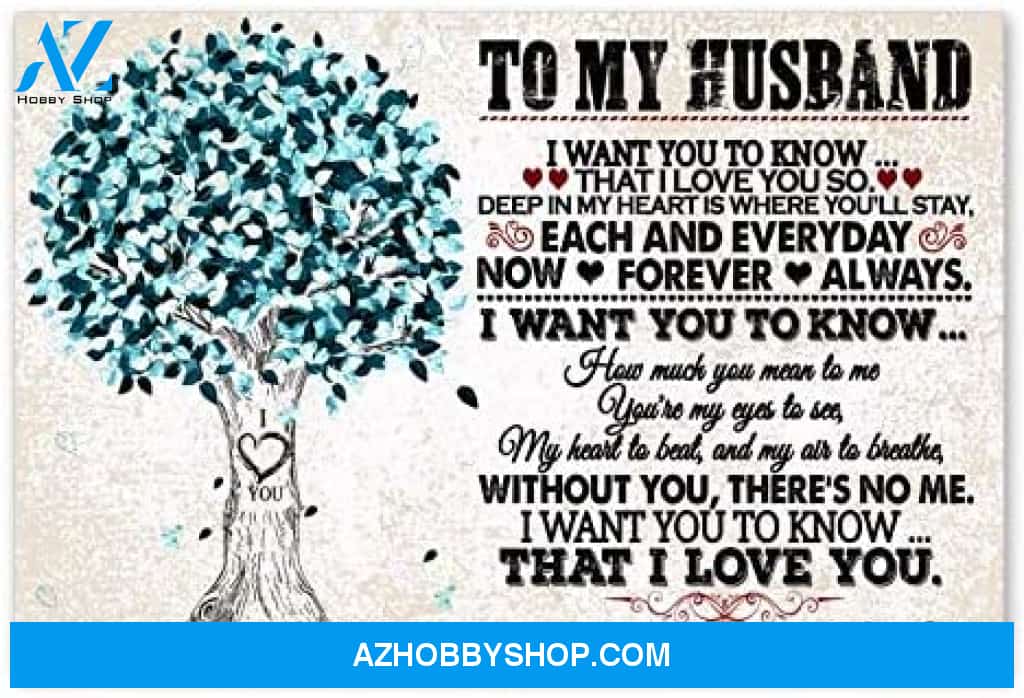 Inspirational To My Husband Nice Gifts For Husband Anniversary Posters