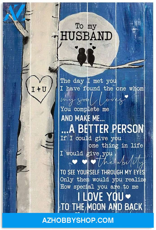 Inspirationalto My Husband Vertical Poster Great Husband Gifts 