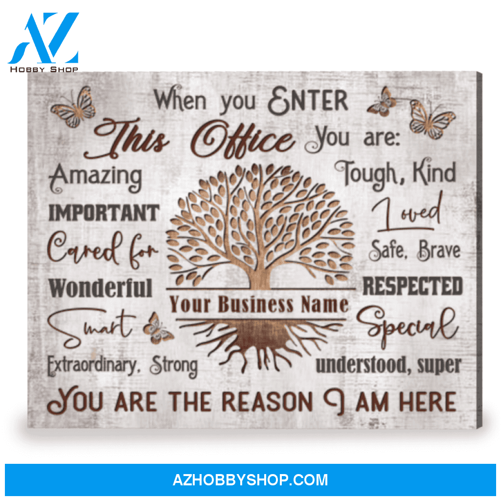 Inspiring Office Wall Art Unique Personalized Gift Canvas Print