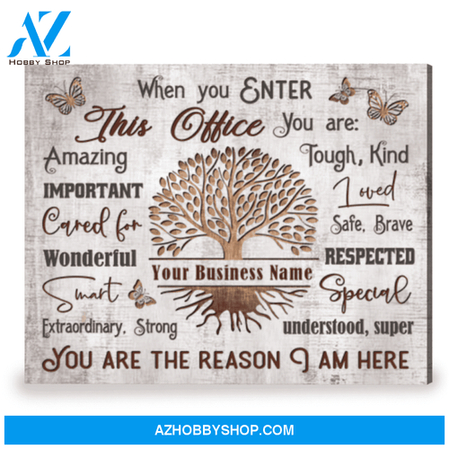 Inspiring Office Wall Art Unique Personalized Gift Canvas Print