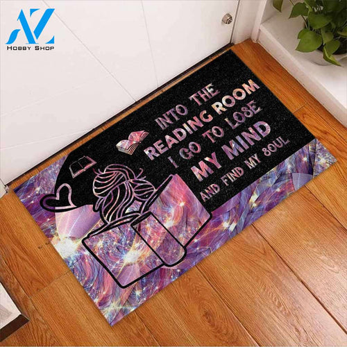 Personalized Name Family House Into The Reading Room I Go To Lose My Mind Reading Doormat Indoor And Outdoor Mat Entrance Rug Sweet Home Decor Housewarming Gift Gift For Friend Family Stem Feminist