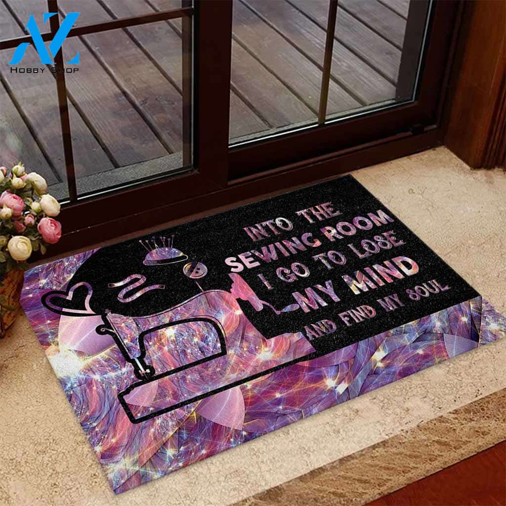 Into The Sewing Room I Go - Sewing Doormat Gift For Sewing Lovers, Birthday Gift Decor Home Decor Wall Art Visual Art