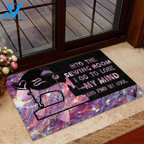 Into The Sewing Room I Go - Sewing Doormat Gift For Sewing Lovers, Birthday Gift Decor Home Decor Wall Art Visual Art