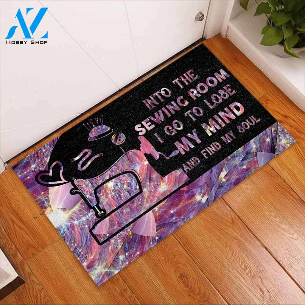 Into The Sewing Room I Go - Sewing Doormat Gift For Sewing Lovers, Birthday Gift Decor Home Decor Wall Art Visual Art